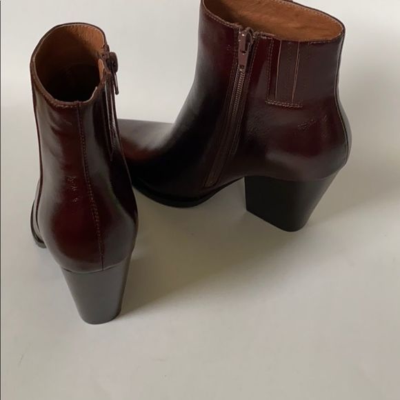 NEW Jeffrey Campbell Flynn Burgundy Boots Size 6 - Picture 15 of 15